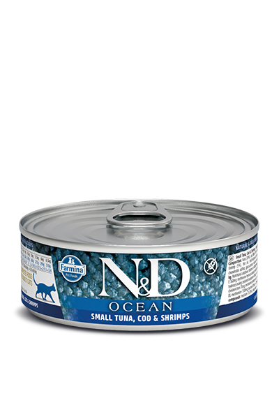 Farmina N&D Ocean Grain Free Cat Can Food Tuna, Cod, & Shrimp Online Hot Sale