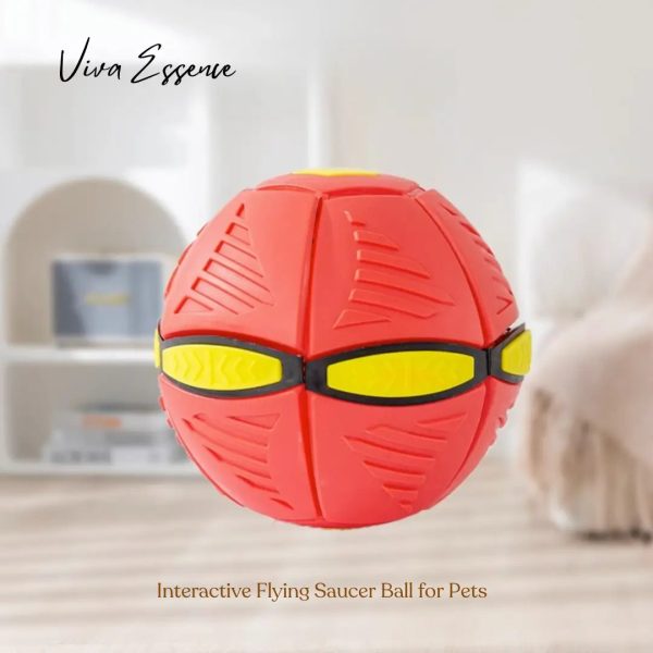 Interactive Flying Saucer Ball for Pets Lights & Dual Play Modes For Sale