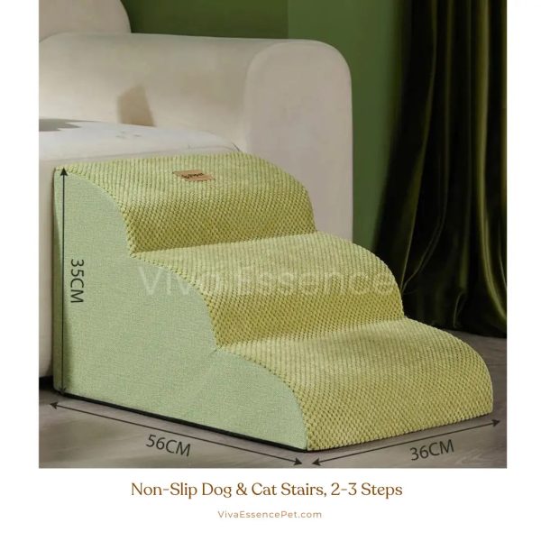 Non-Slip Dog & Cat Stairs, 2-3 Steps for Pets, Easy Climb Discount