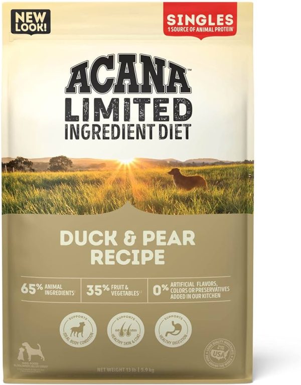 Acana Singles Grain Free Dog Dry Food Duck & Pear Hot on Sale