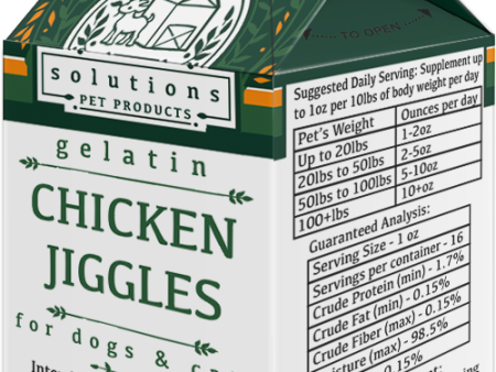 Solutions Pet Product Frozen Gelatin Supplement Chicken Jiggles Sale