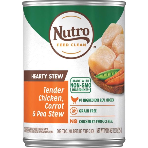 Nutro Grain Free Hearty Stew Tender Chicken, Carrot & Pea Adult Wet Dog Food, 12.5 Oz. For Discount