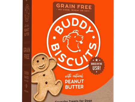 Buddy Biscuit Oven Baked Dog Grain Free Treats Peanut Butter on Sale