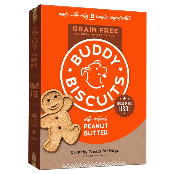 Buddy Biscuit Oven Baked Dog Grain Free Treats Peanut Butter on Sale