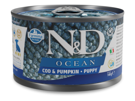 Farmina N&D Ocean Grain Free Dog Can Food Codfish & Pumpkin Puppy For Sale