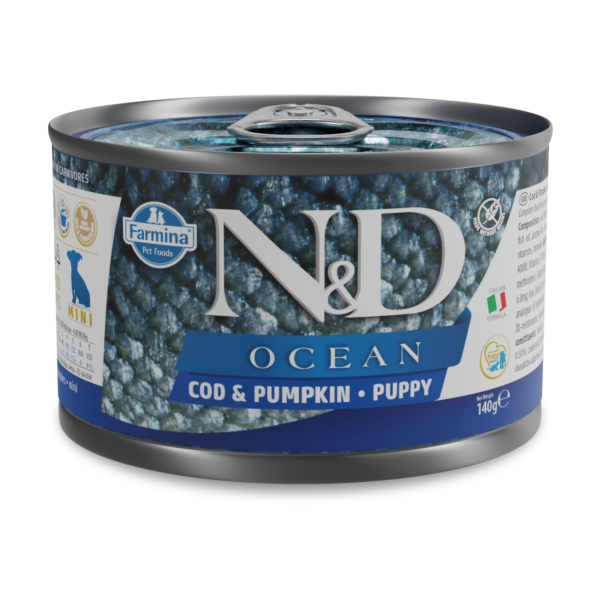 Farmina N&D Ocean Grain Free Dog Can Food Codfish & Pumpkin Puppy For Sale