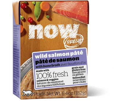 Petcurean Now Fresh Grain Free Cat Wet Food Wild Salmon Pate Hot on Sale