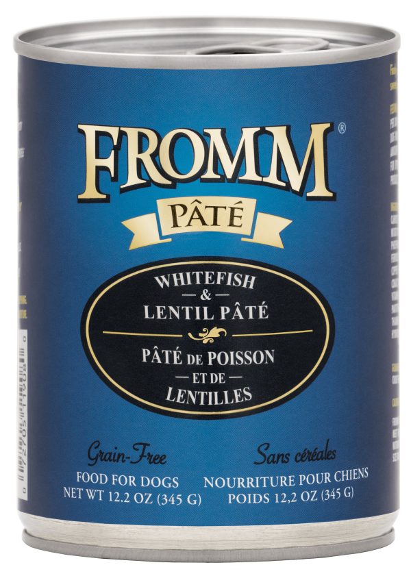 Fromm Grain Free Dog Can Food, Pate Whitefish & Lentil Hot on Sale