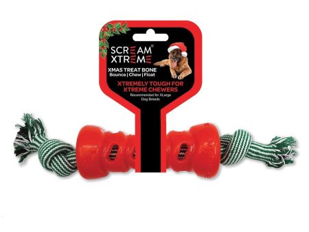 Scream Xtreme Christmas Treat Bone Red with Rope Online now