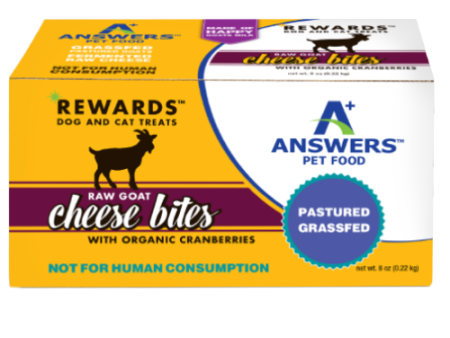 Answers Rewards Frozen Raw Fermented Goat Milk Cheese Treats with Cranberry Discount