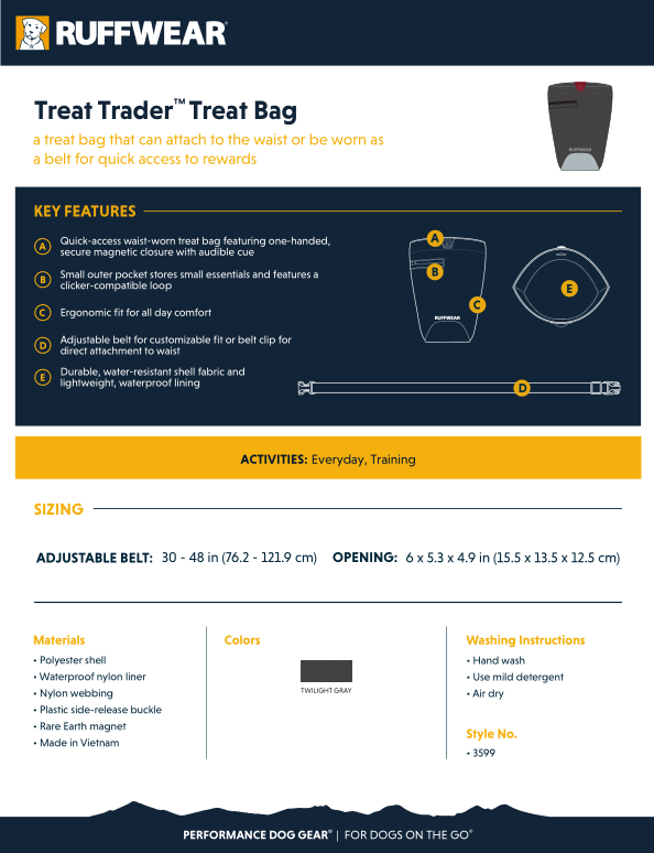 Ruffwear Treat Trader Bag Cheap