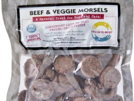 Fresh is Best Freeze Dried Treats, Beef Veggie Morsels 3.5 oz on Sale