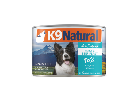 K9 Natural Grain Free Dog Can Food Hoki & Beef For Discount