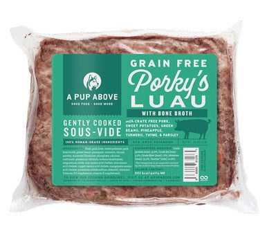 A Pup Above Dog Frozen Gently Cooked Food Porky s Luau 12lb Supply