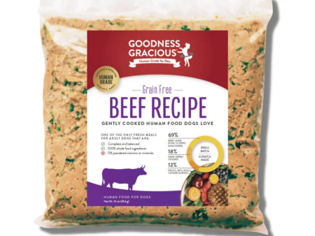 Goodness Gracious Gently Cooked Dog Food Beef Online now