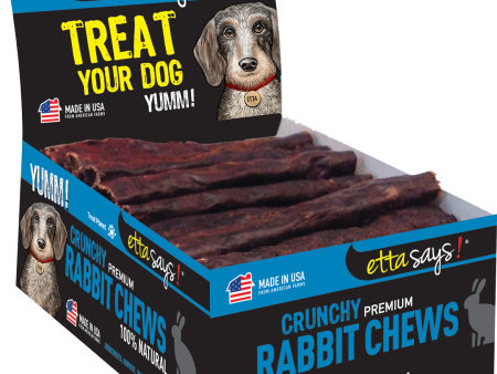 Etta Says Dog Crunchy Jerky Chew Rabbit, 4  Single Sale