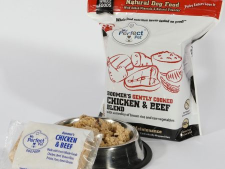 My Perfect Pet Dog Frozen Gently Cooked Food Boomer s Chicken & Beef Online