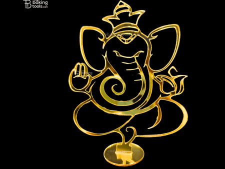 Acrylic Lord Ganpati Cutout with Stand Cake Topper Tag Online