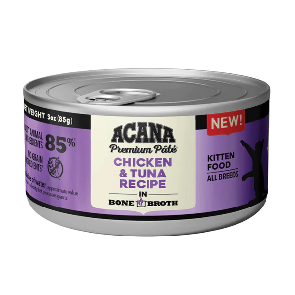 Acana Cat Grain Free Pate Can Food Kitten Chicken & Tuna For Cheap