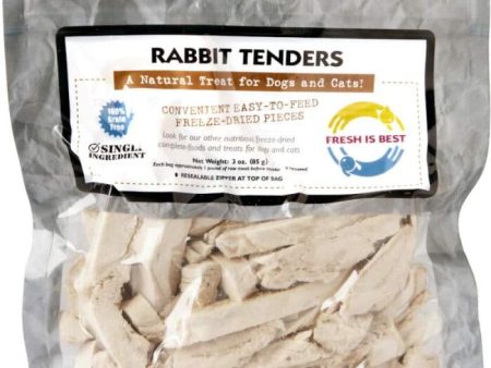 Fresh is Best Freeze Dried Treats, Rabbit Breast Tenders 3oz Fashion