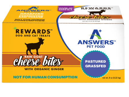 Answers Rewards Frozen Raw Fermented Goat Milk Cheese Treats with Ginger Supply