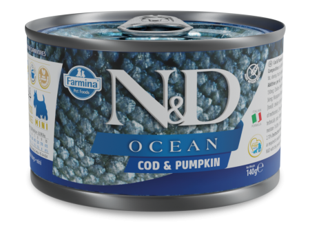 Farmina N&D Ocean Grain Free Dog Can Food Codfish & Pumpkin Online now