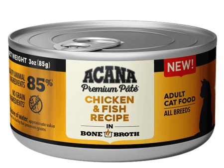 Acana Cat Grain Free Pate Can Food Chicken & Fish Online now