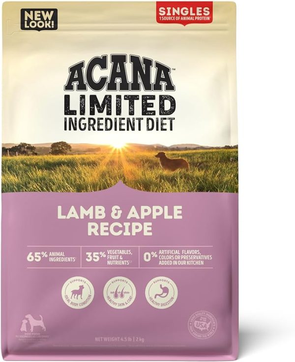 Acana Singles Grain Free Dog Dry Food Lamb & Apple For Discount