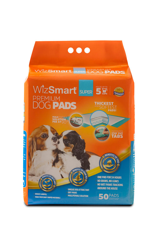 Wizsmart Dog Heavyweight Premium Training Pee Pads, 23.5  x 22  Online now