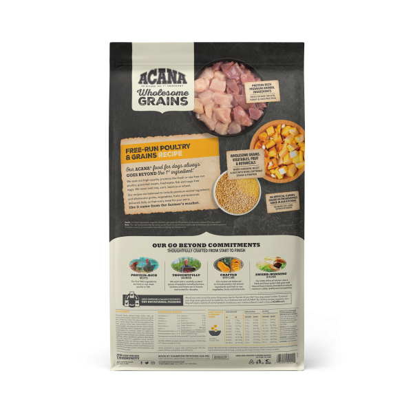 Acana 60% Wholesome Grains Dog Dry Food Free-Run Poultry Online