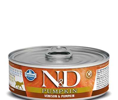 Farmina N&D Pumpkin Grain Free Cat Can Food Venison & Apple on Sale