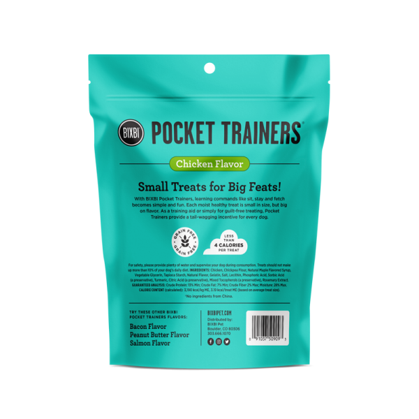 Bixbi Pocket Trainer Dog Treats Chicken Online now