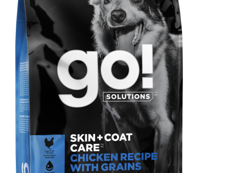 Petcurean GO! Skin & Coat Care Grains Dog Dry Food Chicken For Discount