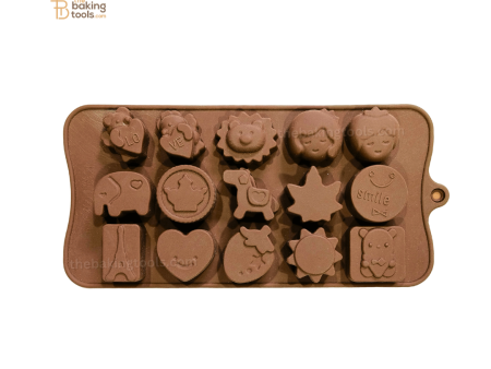 15 Cavity Mix Shape Silicone Chocolate Mould Cheap