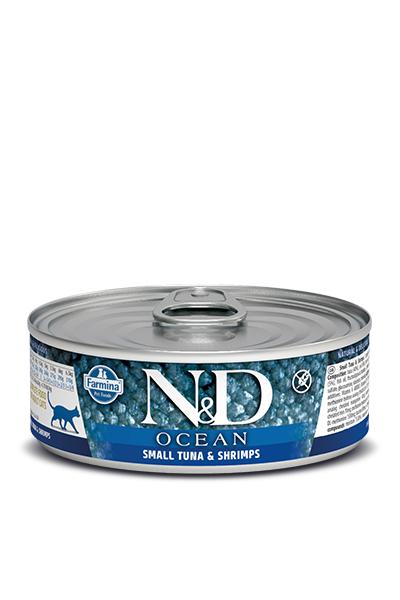 Farmina N&D Ocean Grain Free Cat Can Food Tuna & Shrimp Online now