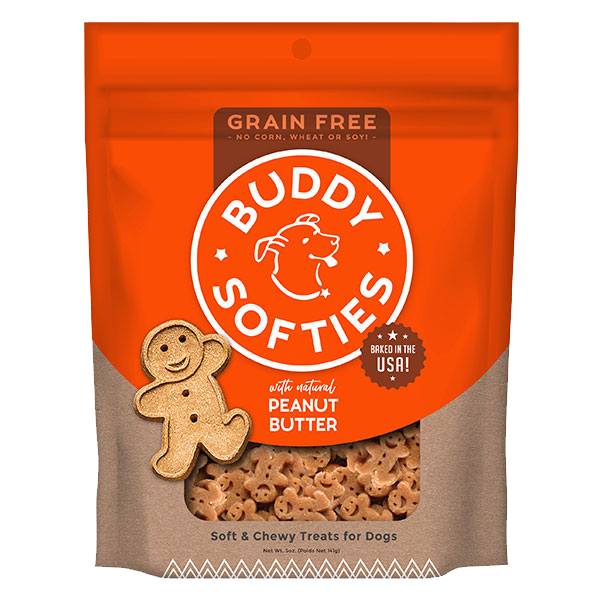 Buddy Biscuit Soft & Chewy Dog Grain Free Treats Peanut Butter Hot on Sale