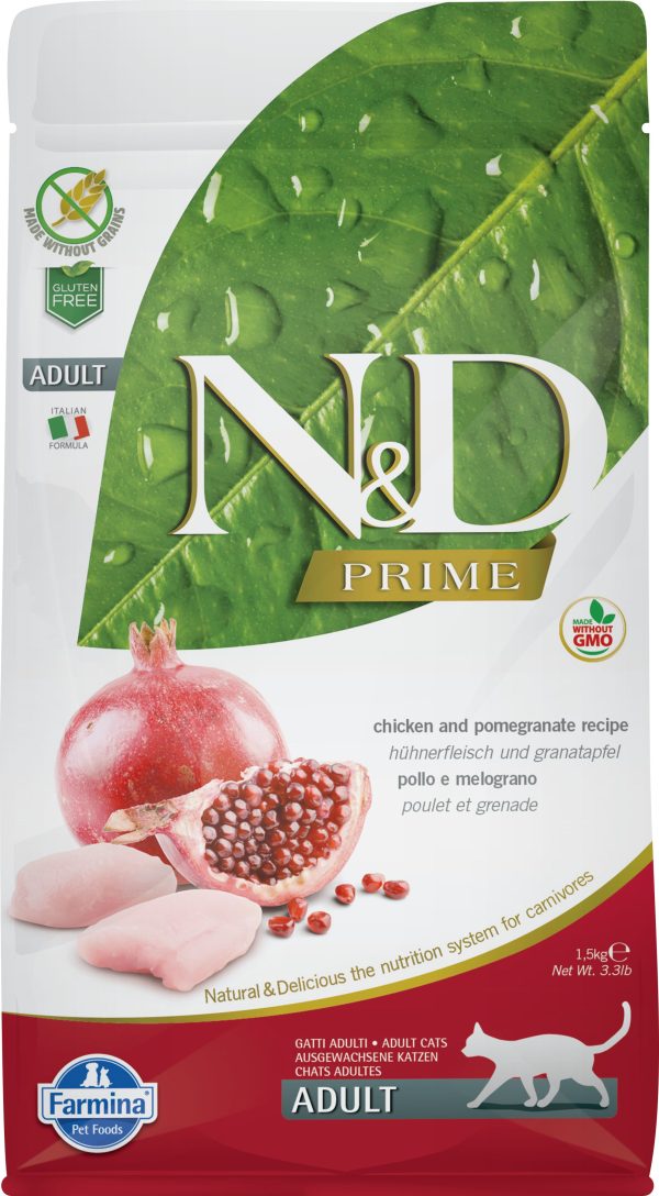 Farmina N&D Prime Grain Free Cat Dry Food Chicken & Pomegranate Online now