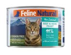 Feline Natural Grain Free Cat Can Food Beef & Hoki For Discount